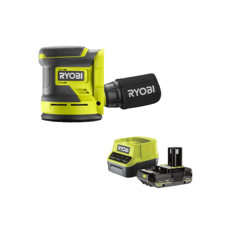 Ryobi - Pack RYOBI Ponceuse excentrique RROS18-0 - 18V One+ - 1 batterie 2.0Ah - 1 chargeur rapide RC18120-120 - Image 1