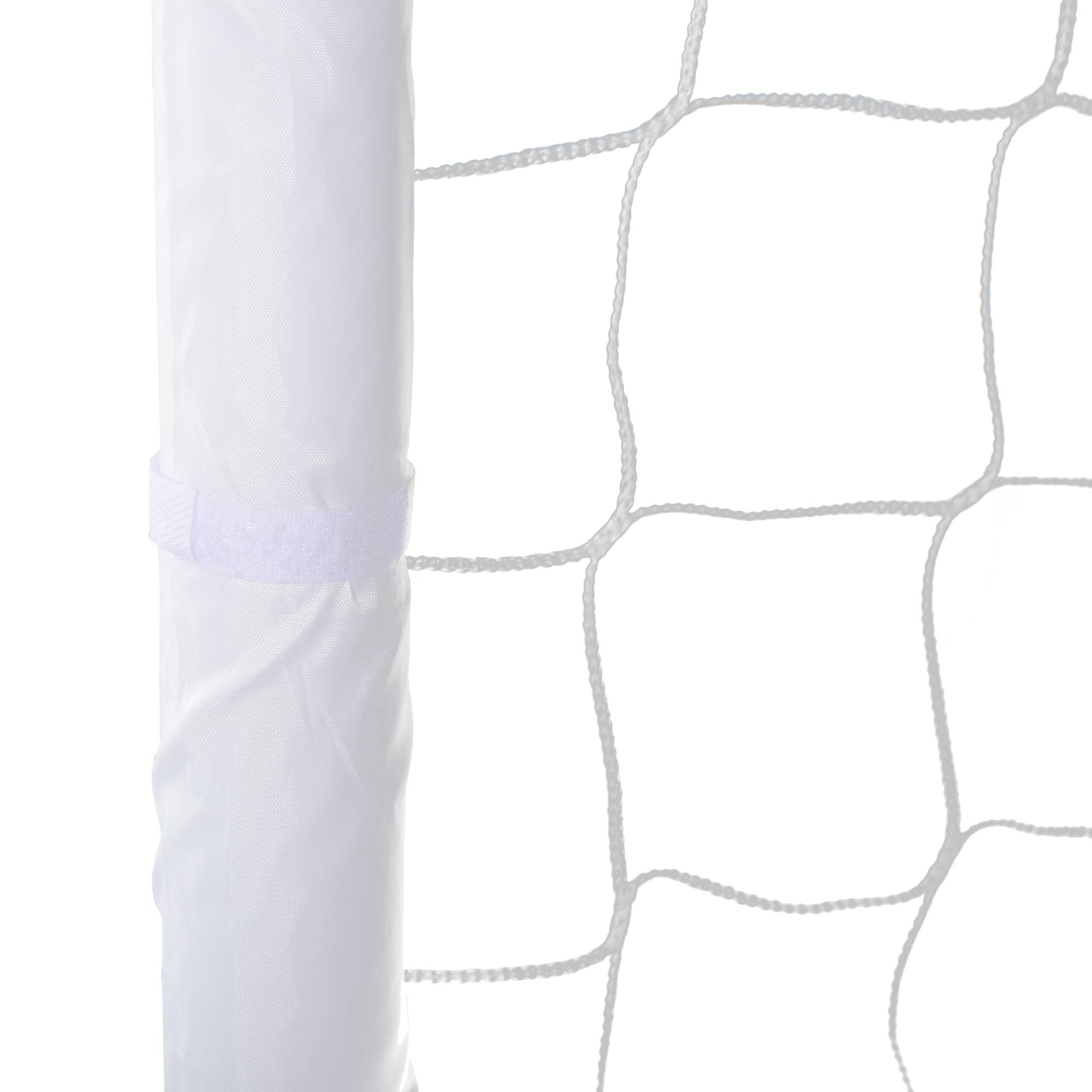 Homcom - But de football - cage de foot - but d'entrainement dim. 186L x 62l x 123H cm - châssis métal filet PE - piquets & outil inclus - blanc - HOMCOM - Image 7