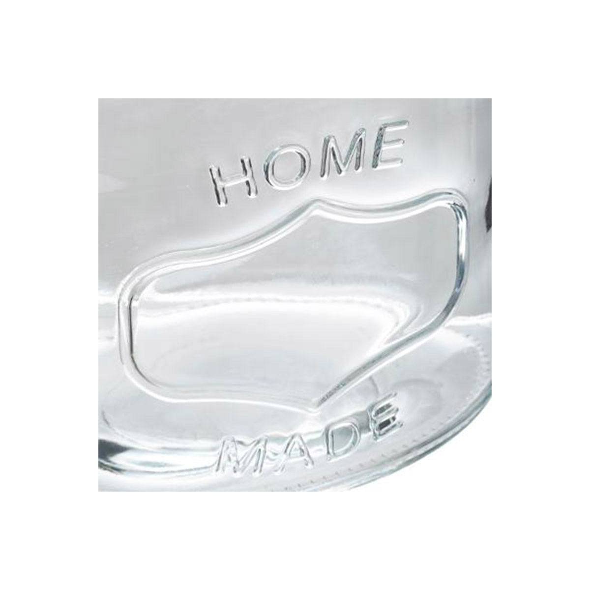 Bocal en Verre "Ovale "Inox" 2,5L Transparent - Image 4