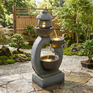 Fontaine de Jardin Décoration à Poser en Fonte d'Aluminium et Robinet en Laiton Colonne à Eau Style Antan 29x33x81cm - L'Héritier du Temps Fontaine de Jardin Décoration à Poser en Fonte d'Aluminium et Robinet en Laiton Colonne à Eau Style Antan 29x33x81cm - L'Héritier du Temps