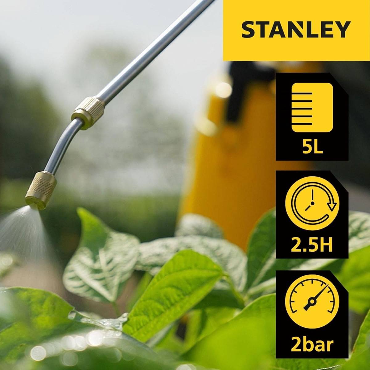 stanley - Pulvérisateur Électrique 5L, Batterie Lithium 3,7 V / 2,6 Ah Pulvérisateur Jardin Végétaux + Lance Télescopique STANLEY - Image 7