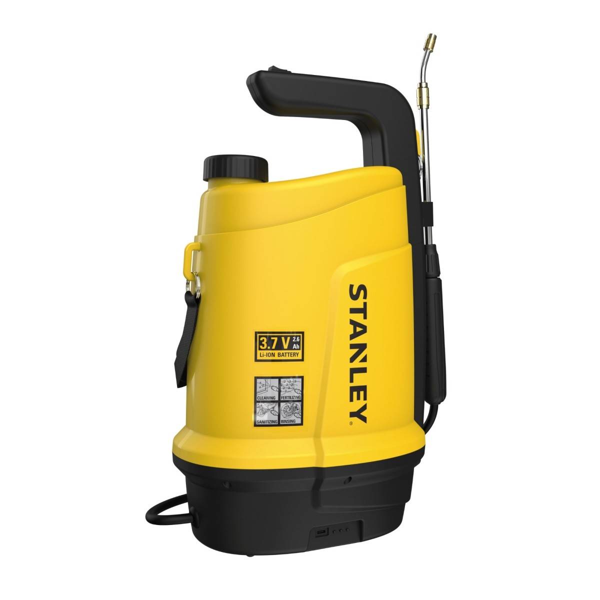 stanley - Pulvérisateur Électrique 5L, Batterie Lithium 3,7 V / 2,6 Ah Pulvérisateur Jardin Végétaux + Lance Télescopique STANLEY