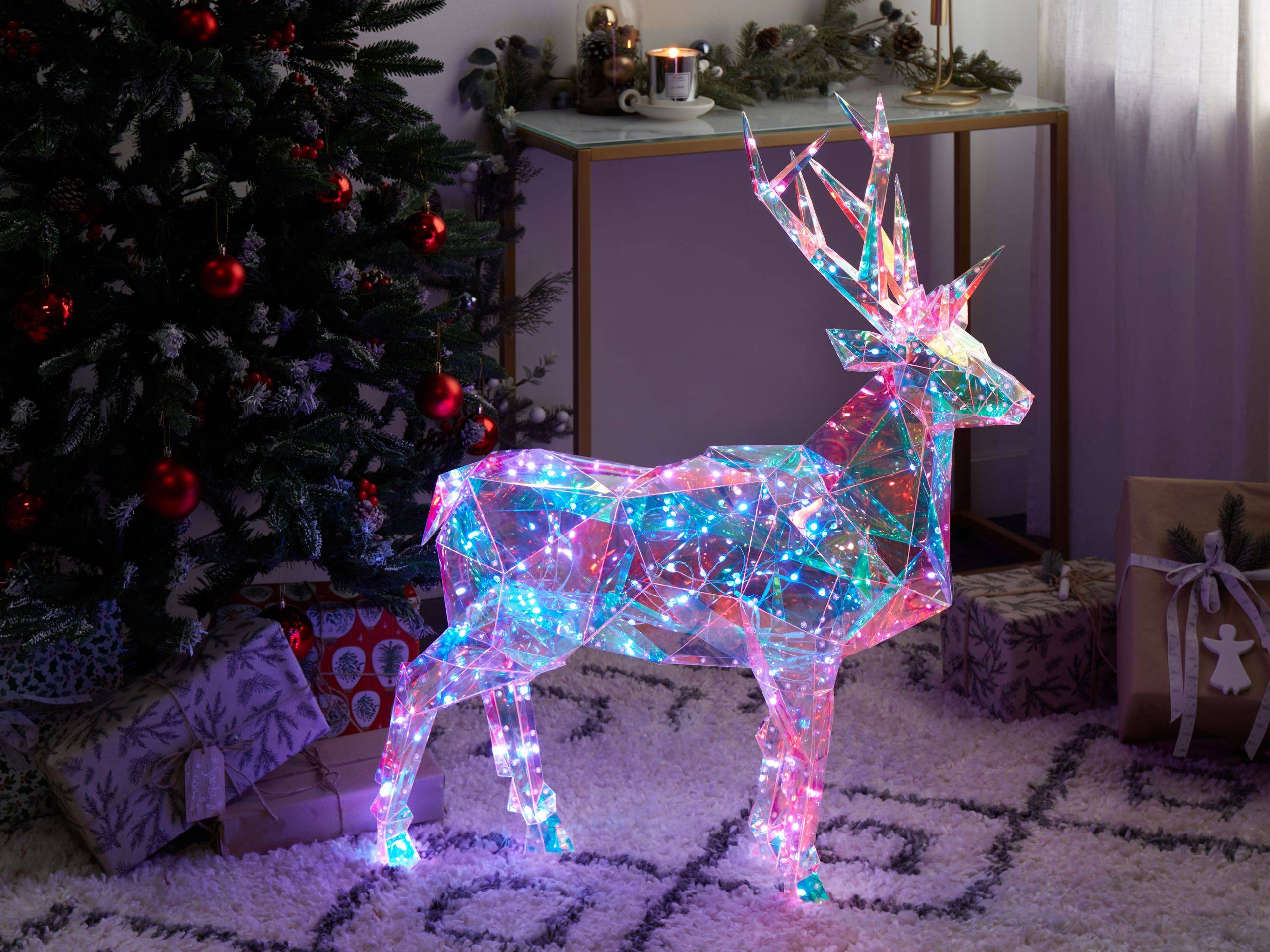 Beliani - Décoration LED Matière synthétique Multicolore POLARIS - Beliani - Image 1