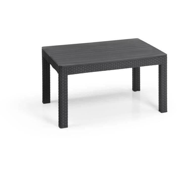 Salon de jardin d’angle SanRemo 6 places gris graphite résine aspect rotin tressé - Allibert by KETER - Image 4