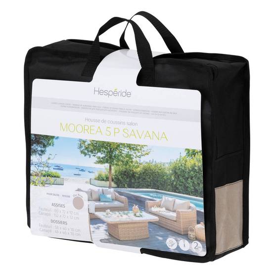 Hesperide - Housse de coussin pour salon de jardin "Mooréa" savana 5 places Hespéride - Image 1
