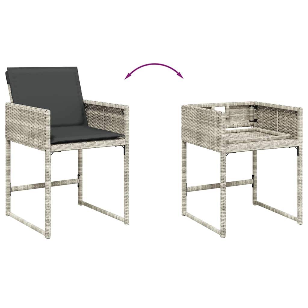 ComfortXL - Table et 16 Chaises de Jardin Encastrables Grises, Salon de Repas Grande Capacité – ComfortXL Outdoor Living - Image 7