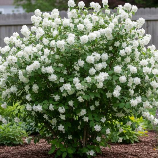 Seringat des jardins Minnesota Snowflake, Philadelphus à fleurs Blanche - feuillage Caduc - Pot de 7,5L - 40/60 cm- hauteur à maturité De 1,00 m à 1, - Image 9