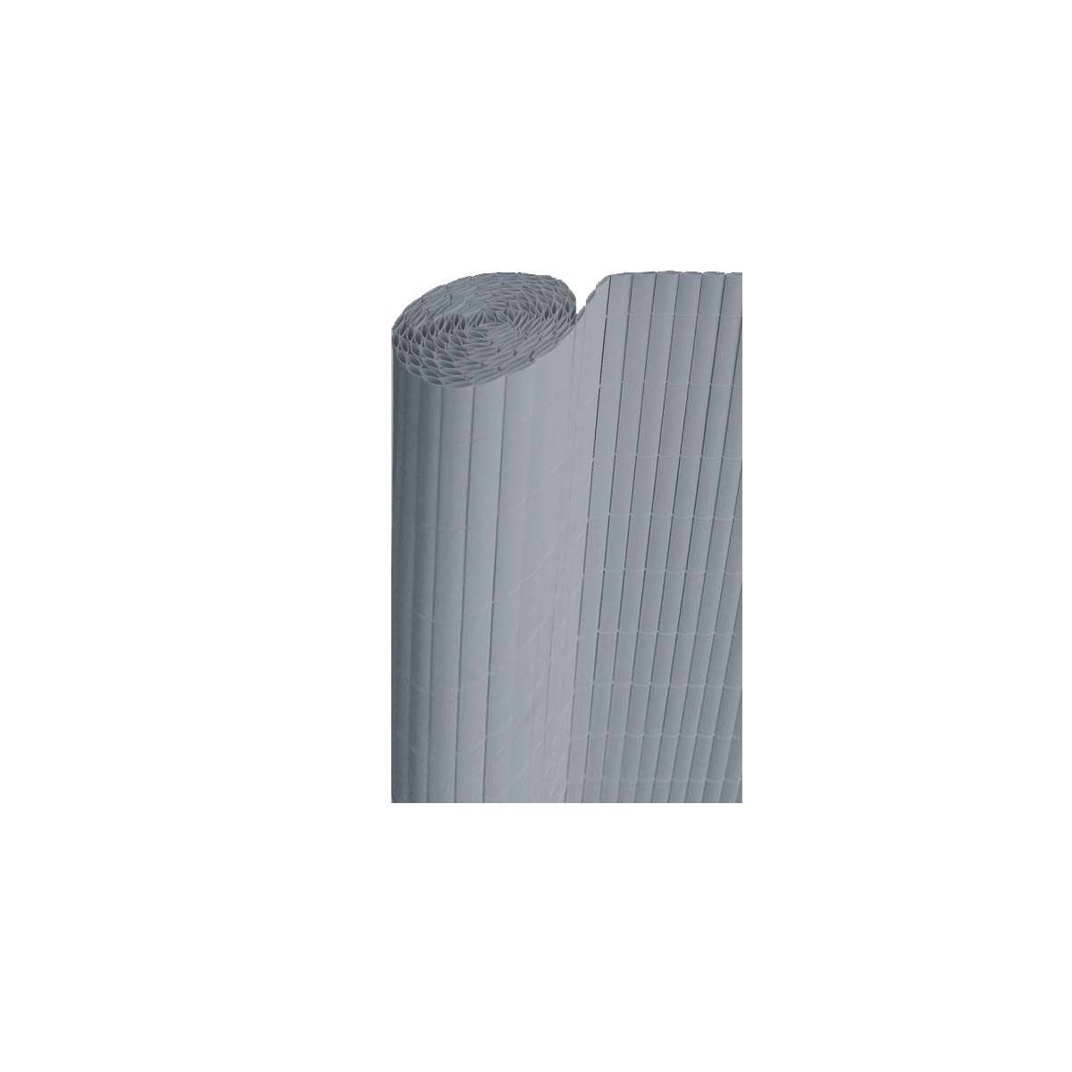 Canisse en PVC gris perle double face qualité + (Lot de 6) - Image 1