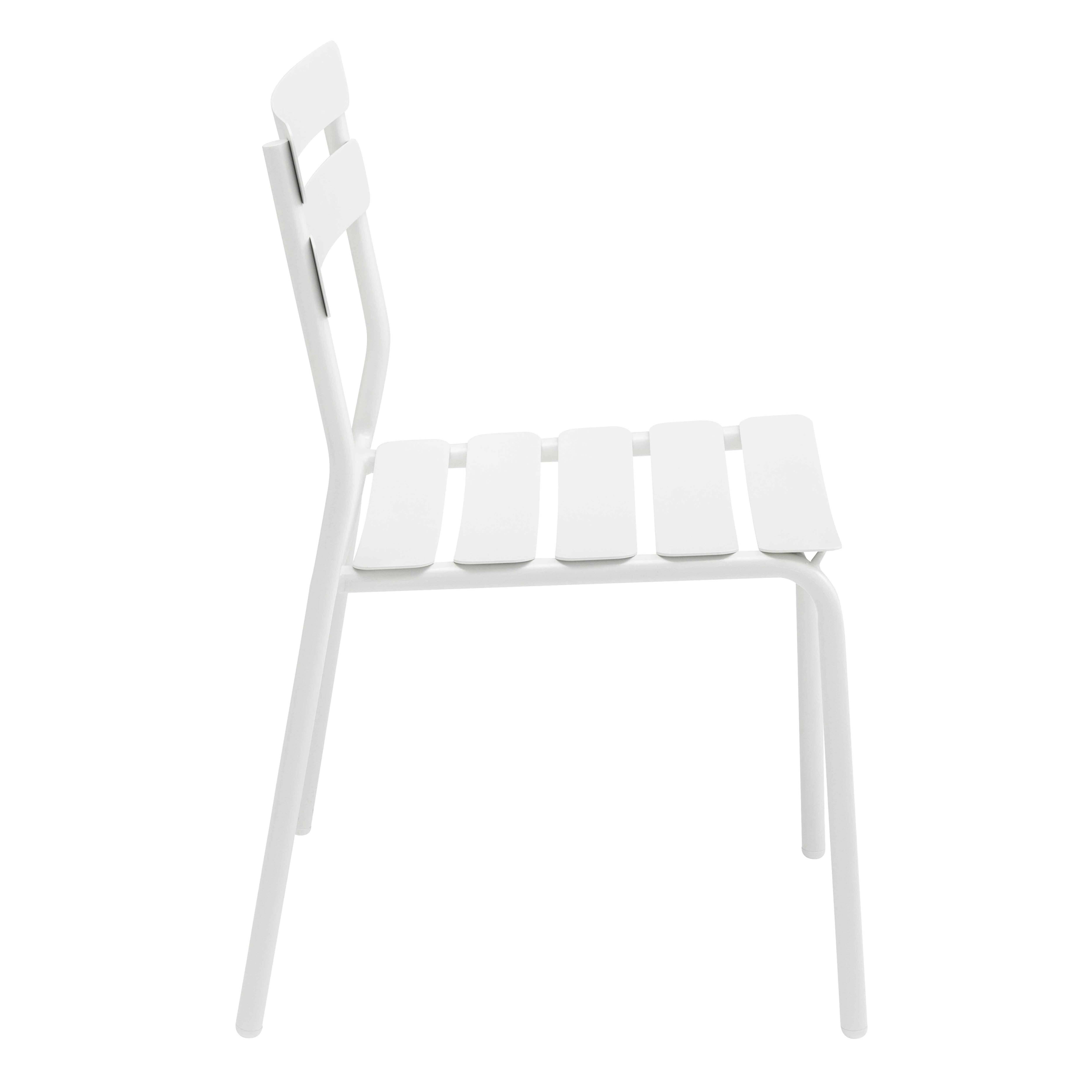 Oviala - Chaise de terrasse en aluminium blanche Almada - Oviala - Image 6