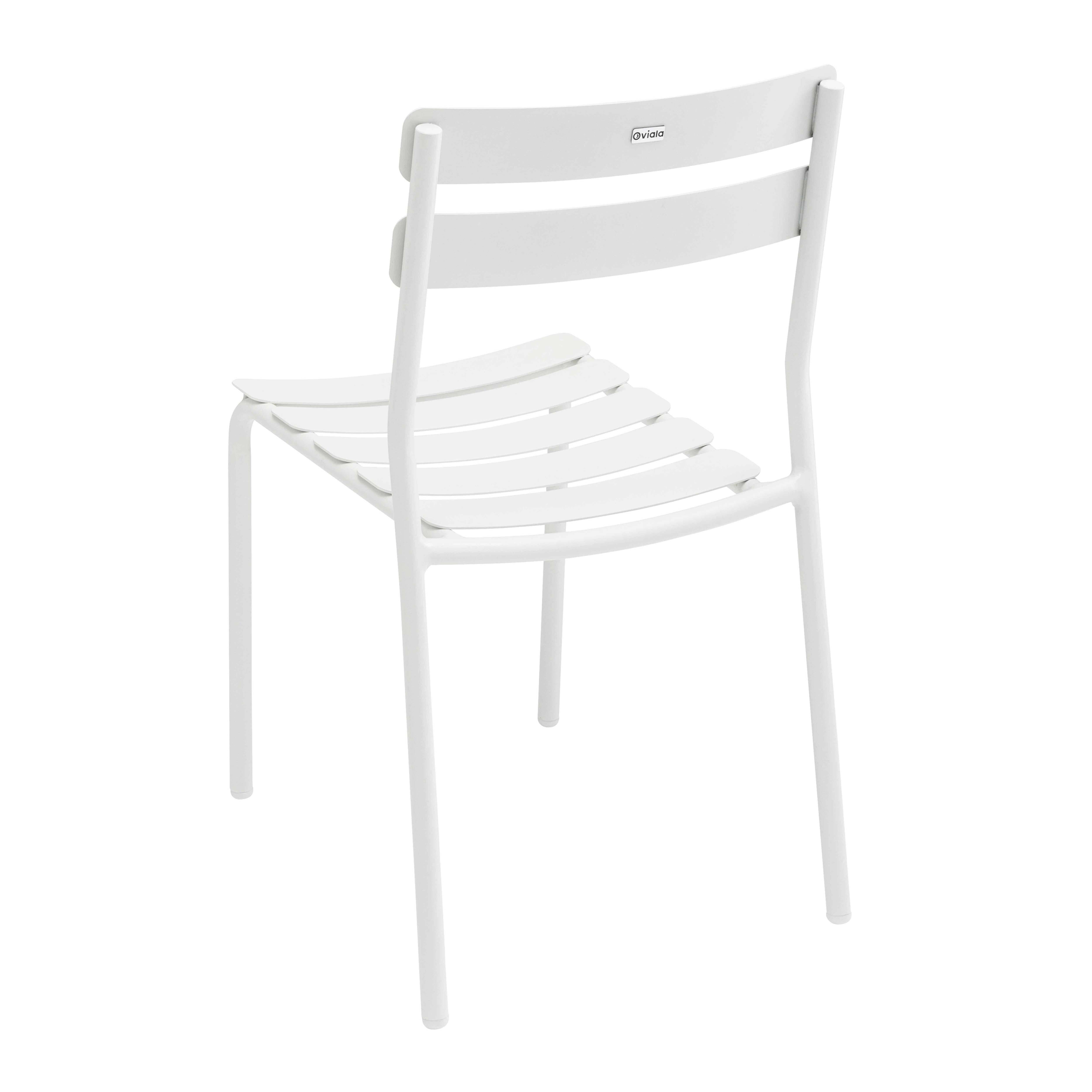 Oviala - Chaise de terrasse en aluminium blanche Almada - Oviala - Image 4