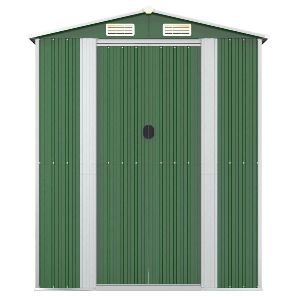 Vidaxl - Abri de jardin Vert 192x357x223 cm Acier galvanisé 6.9m² vidaXL 3147429 - Image 5