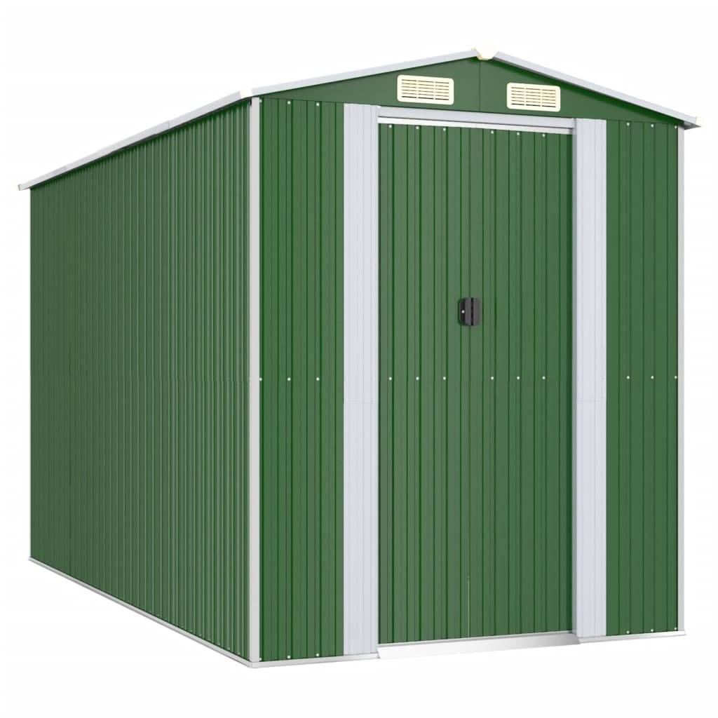 Vidaxl - Abri de jardin Vert 192x357x223 cm Acier galvanisé vidaXL 3147429 - Image 2