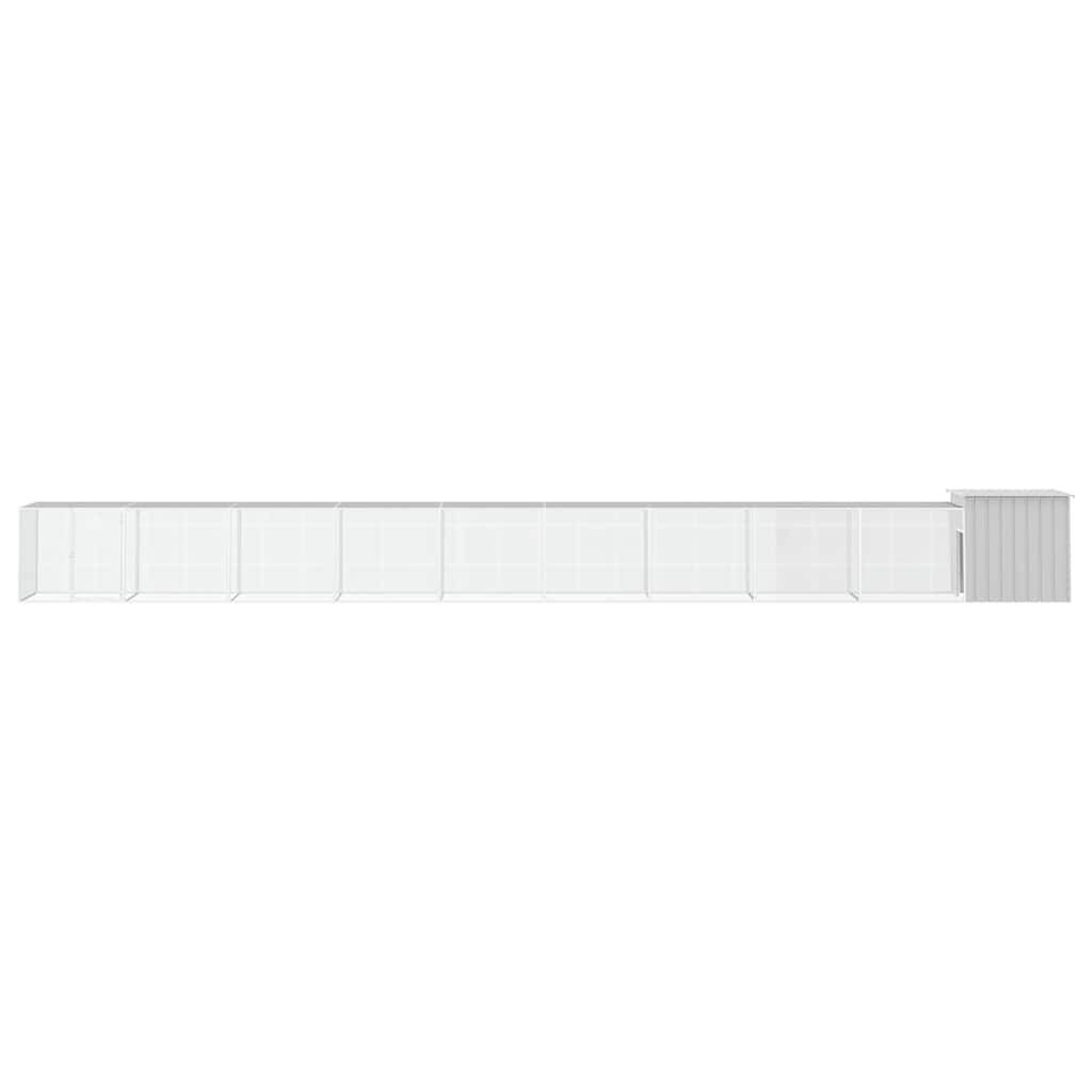 Vidaxl - Cage pour poules Gris 1000x91x100 cm Acier galvanisé vidaXL 3106467 - Image 2