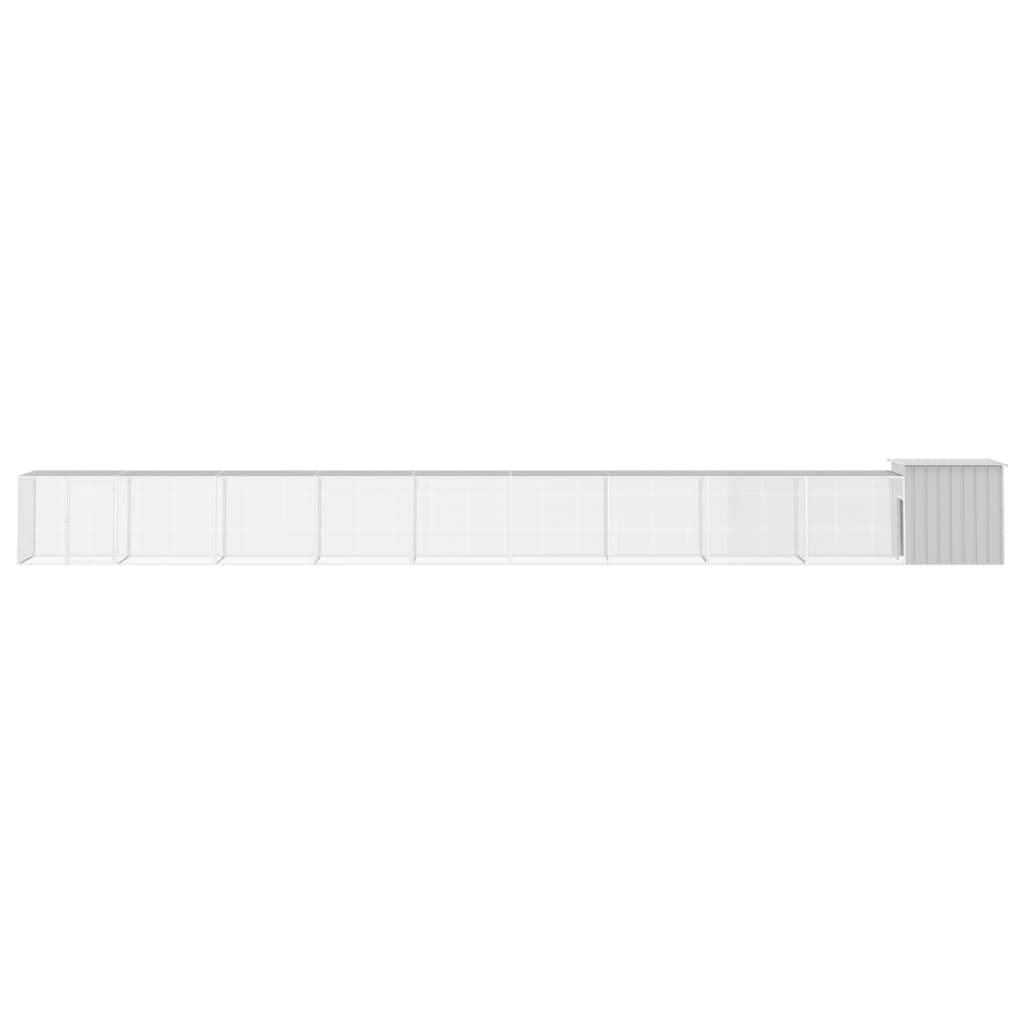 Vidaxl - Cage pour poules Gris 1000x91x100 cm Acier galvanisé vidaXL 3106467 - Image 7