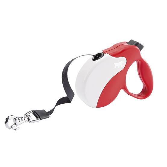 Ferplast - Ferplast Laisse Chien Enrouleur AMIGO SMALL, Laisse pour petits chiens jusqu'à 15 Kg. Sangle Extensible max 5 m. Bouton de verrouillage et de - Image 1