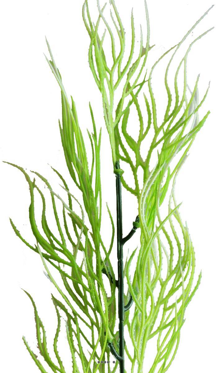 Artificielles - Branche herbe de Corail factice H49cm plastique ext aerien Blanc-vert - couleur: Blanc-vert - Image 2
