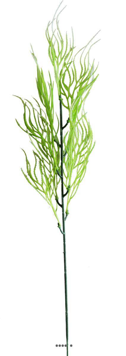 Artificielles - Branche herbe de Corail factice H49cm plastique ext aerien Blanc-vert - couleur: Blanc-vert - Image 1