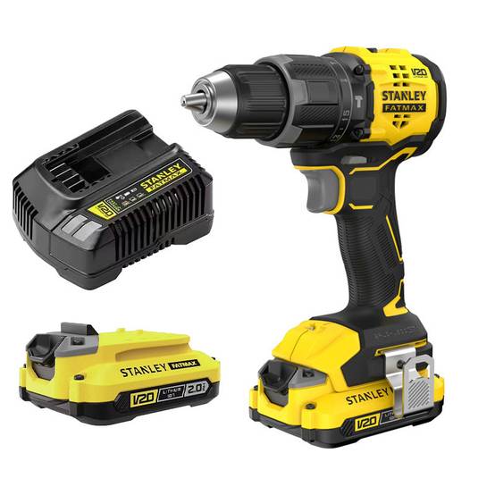 stanley - Perceuse Visseuse À Percussion 60 Nm Brushless - Lithium 18V - 2 Batteries 2 Ah En Kit - SFMCD716D2T-QW STANLEY FATMAX V20 Stanley - Image 2