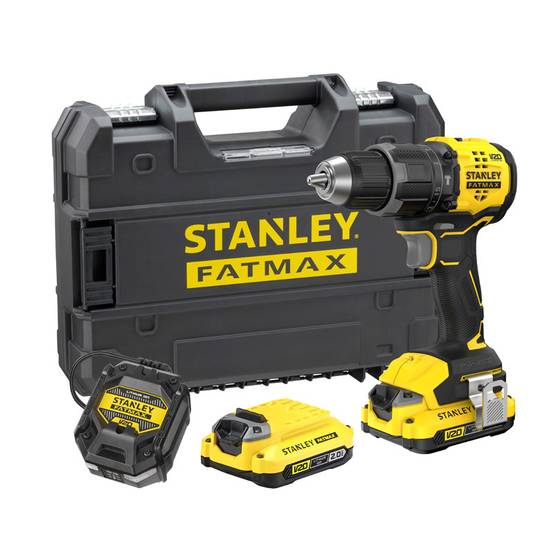stanley - Perceuse Visseuse À Percussion 60 Nm Brushless - Lithium 18V - 2 Batteries 2 Ah En Kit - SFMCD716D2T-QW STANLEY FATMAX V20 Stanley - Image 1
