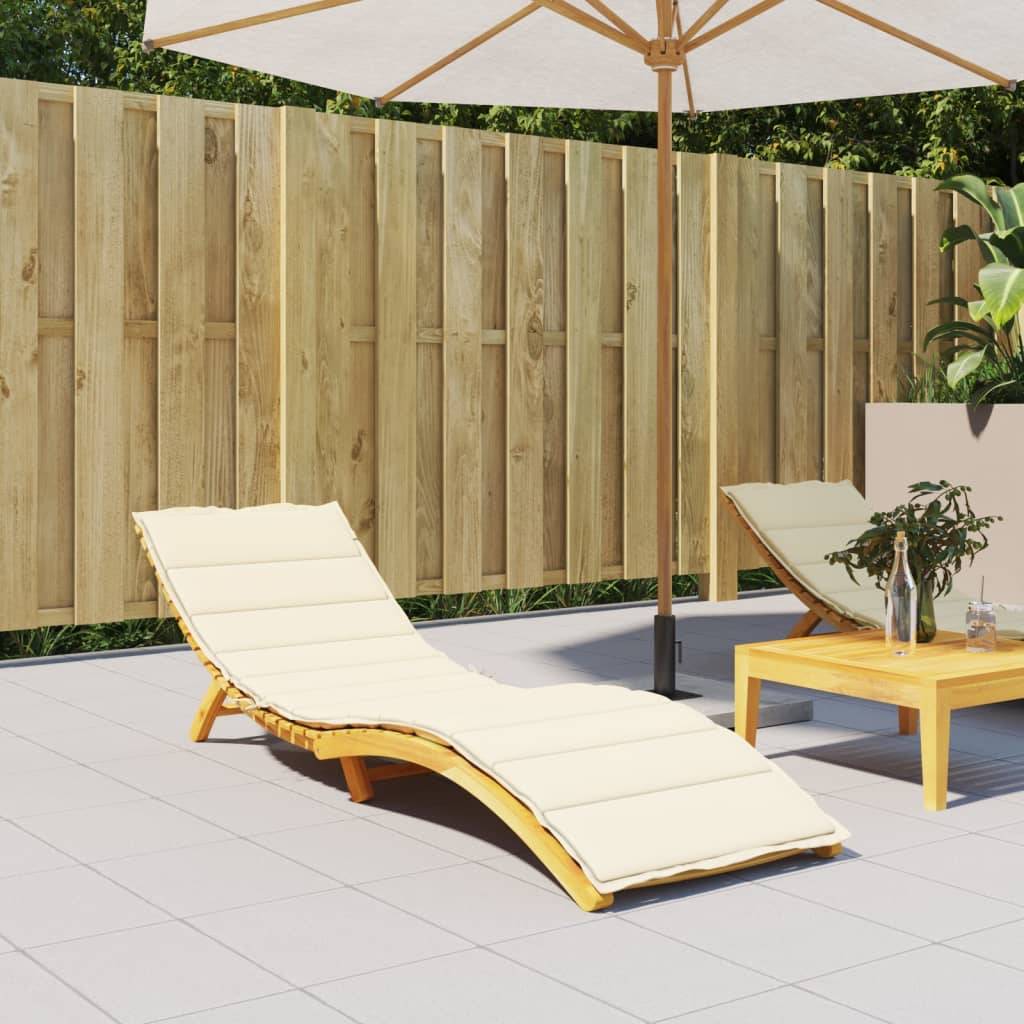 PANGIVO - Coussin de chaise longue tissu oxford crème 200 x 50 x 3 cm - PANGIVO - Image 1