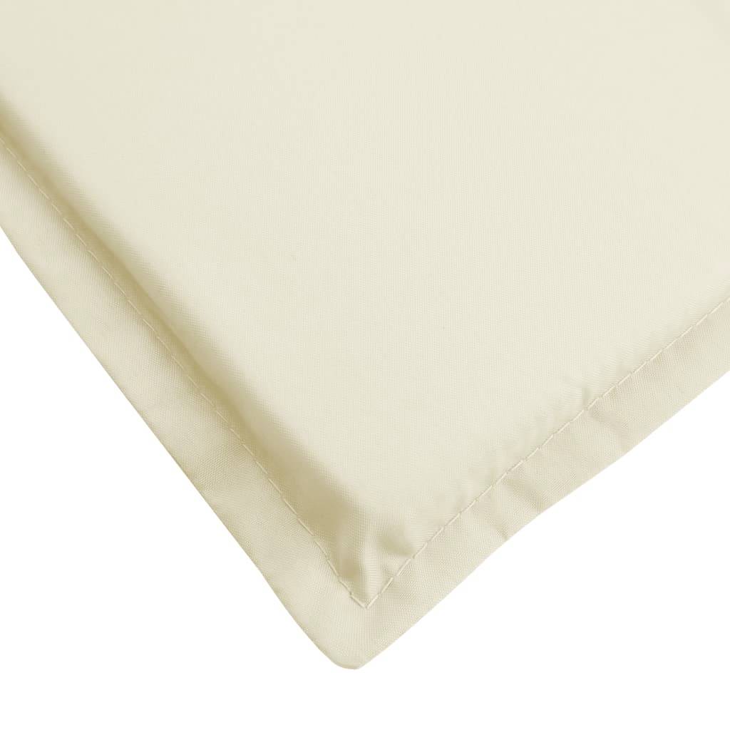 PANGIVO - Coussin de chaise longue tissu oxford crème 200 x 50 x 3 cm - PANGIVO - Image 7