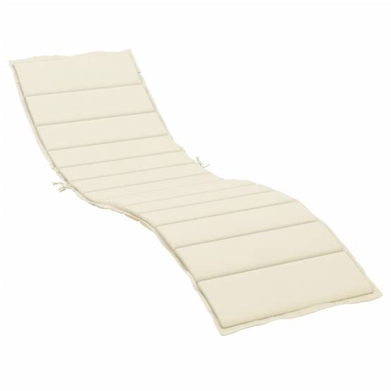 PANGIVO - Coussin de chaise longue tissu oxford crème 200 x 50 x 3 cm - PANGIVO - Image 2