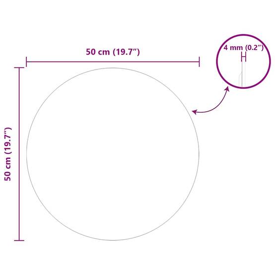 Miroir mural Rond Ø 50 cm verre trempé Maison Chic - Image 8