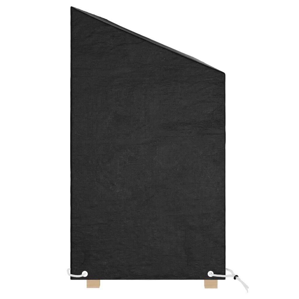 Lot de 2 Bâches de Protection pour Banc de Jardin PE Durable Imperméable Anti-UV Noir 190x70x70/88 cm – ComfortXL Outdoor Living - Image 3