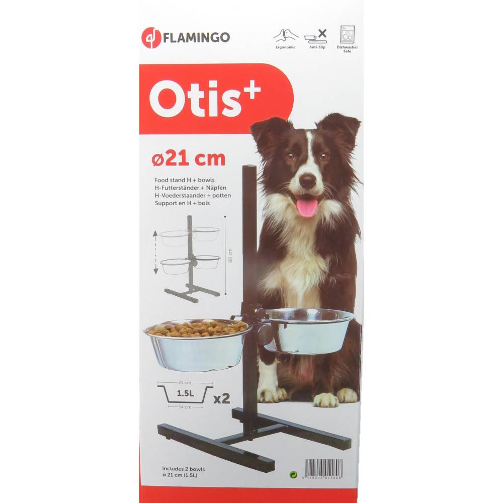 Bar a chien Otis hauteur max 60 cm bol ø 21 cm 1,5 litres pour chien. - Image 2