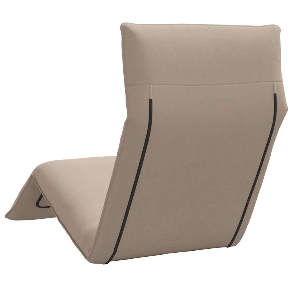 ComfortXL - Transat Pliant Tissu Oxford Jardin Plage Dossier Inclinable 175cm Taupe - ComfortXL Outdoor Living - Image 6