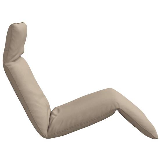 ComfortXL - Transat Pliant Tissu Oxford Jardin Plage Dossier Inclinable 175cm Taupe - ComfortXL Outdoor Living - Image 5