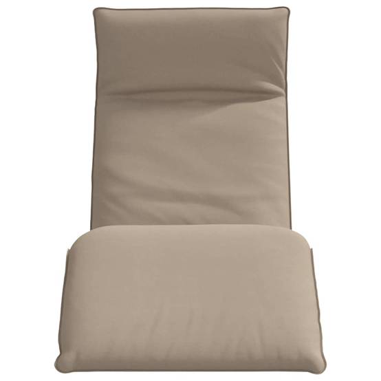 ComfortXL - Transat Pliant Tissu Oxford Jardin Plage Dossier Inclinable 175cm Taupe - ComfortXL Outdoor Living - Image 4