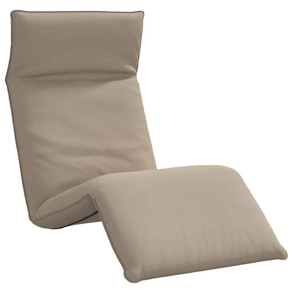 ComfortXL - Transat Pliant Tissu Oxford Jardin Plage Dossier Inclinable 175cm Taupe - ComfortXL Outdoor Living - Image 2