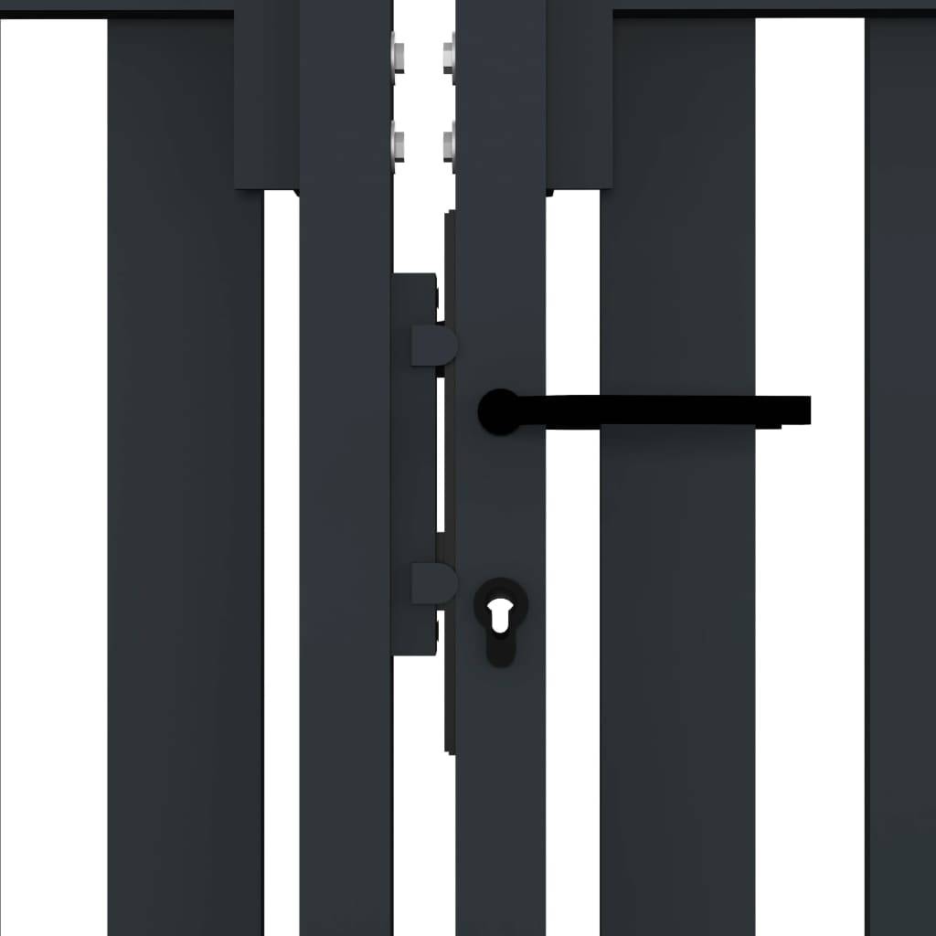ComfortXL - Grand Portail Battant Acier Robuste Haut et Sécurisé pour Clôture de Jardin Anthracite 306x220 cm – ComfortXL Outdoor Living - Image 4