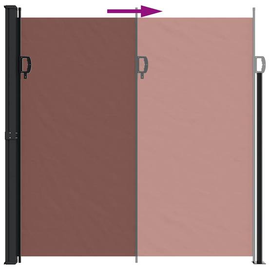 Store banne | Auvent latéral rétractable marron 200x600 cm Maison Chic - Image 5