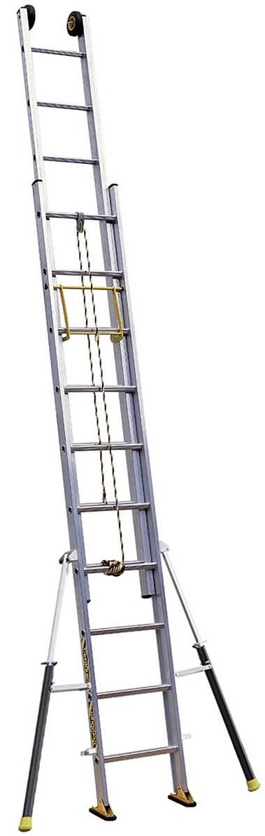 Echelle coulissante 2 plans à corde C2 STAB' 2m95/4m90 - Image 1