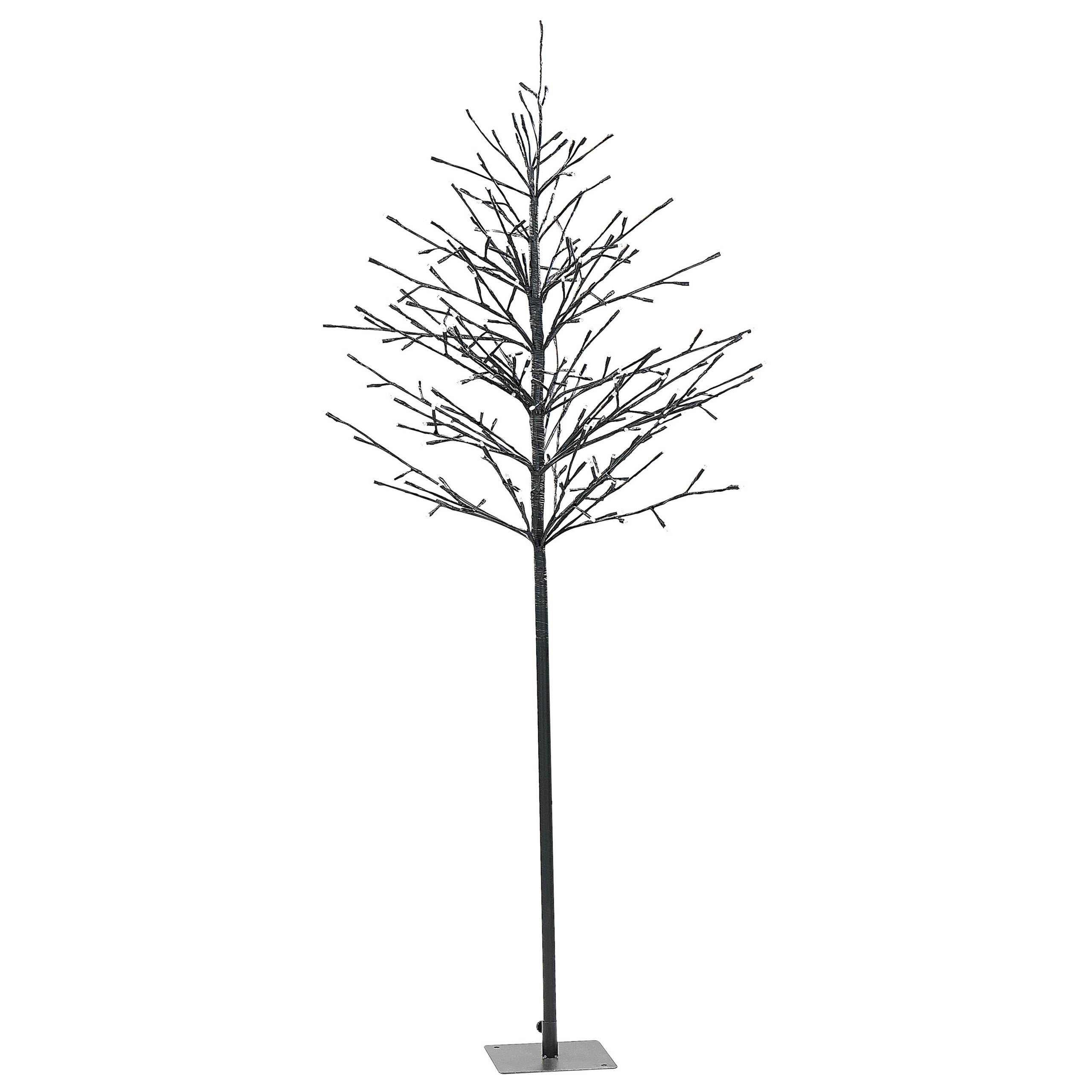 Beliani - Sapin de Noël Décoration LED en Métal noir 150 cm Décoration Saisonnière pour la Maison et le Jardin avec Lumières Noël Chic - Image 4