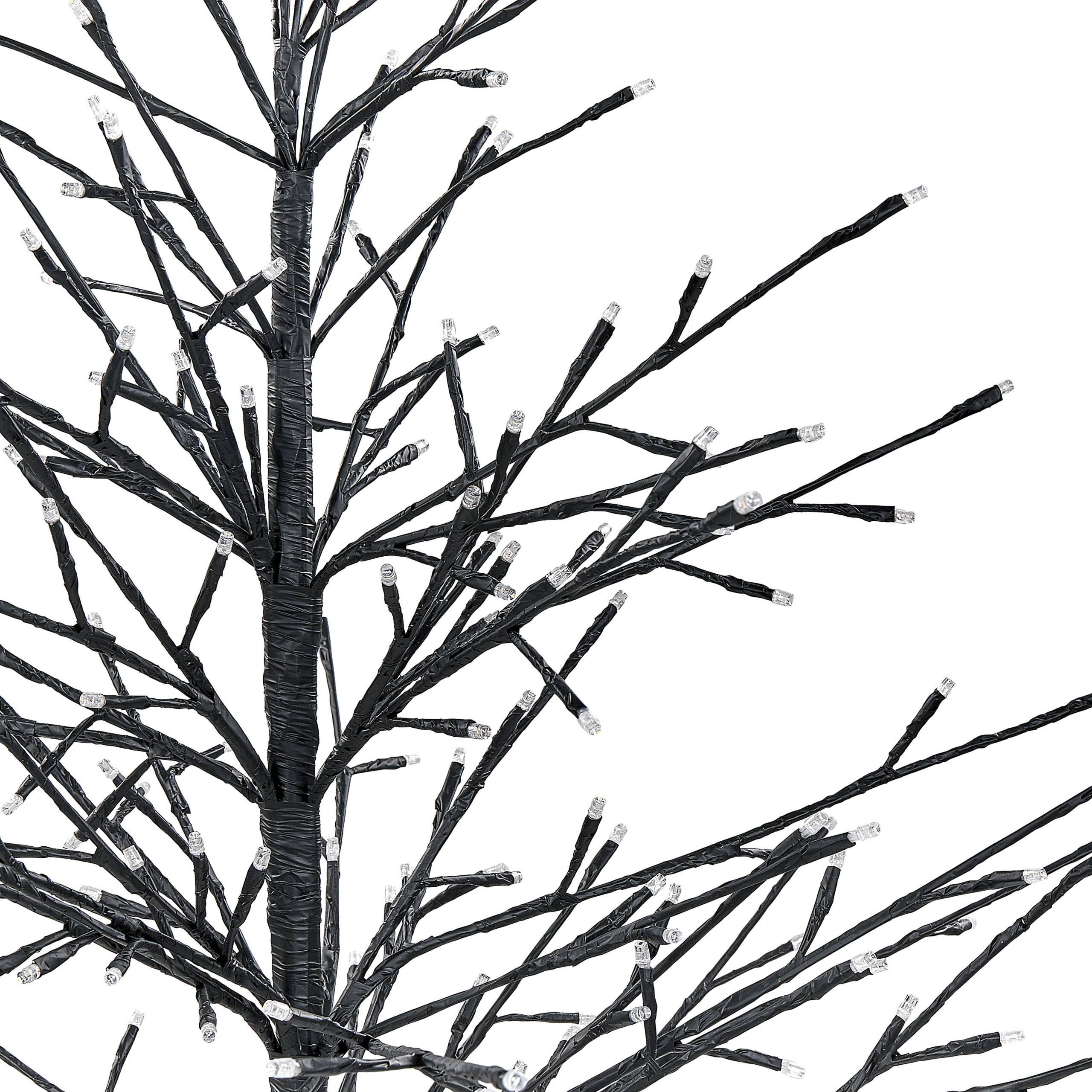 Beliani - Sapin de Noël Décoration LED en Métal noir 150 cm Décoration Saisonnière pour la Maison et le Jardin avec Lumières Noël Chic - Image 5