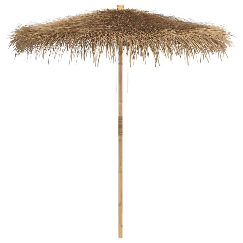 Parasol bambou et feuille de bananier naturel 240 x 240 x 260 cm - PANGIVO - Image 2
