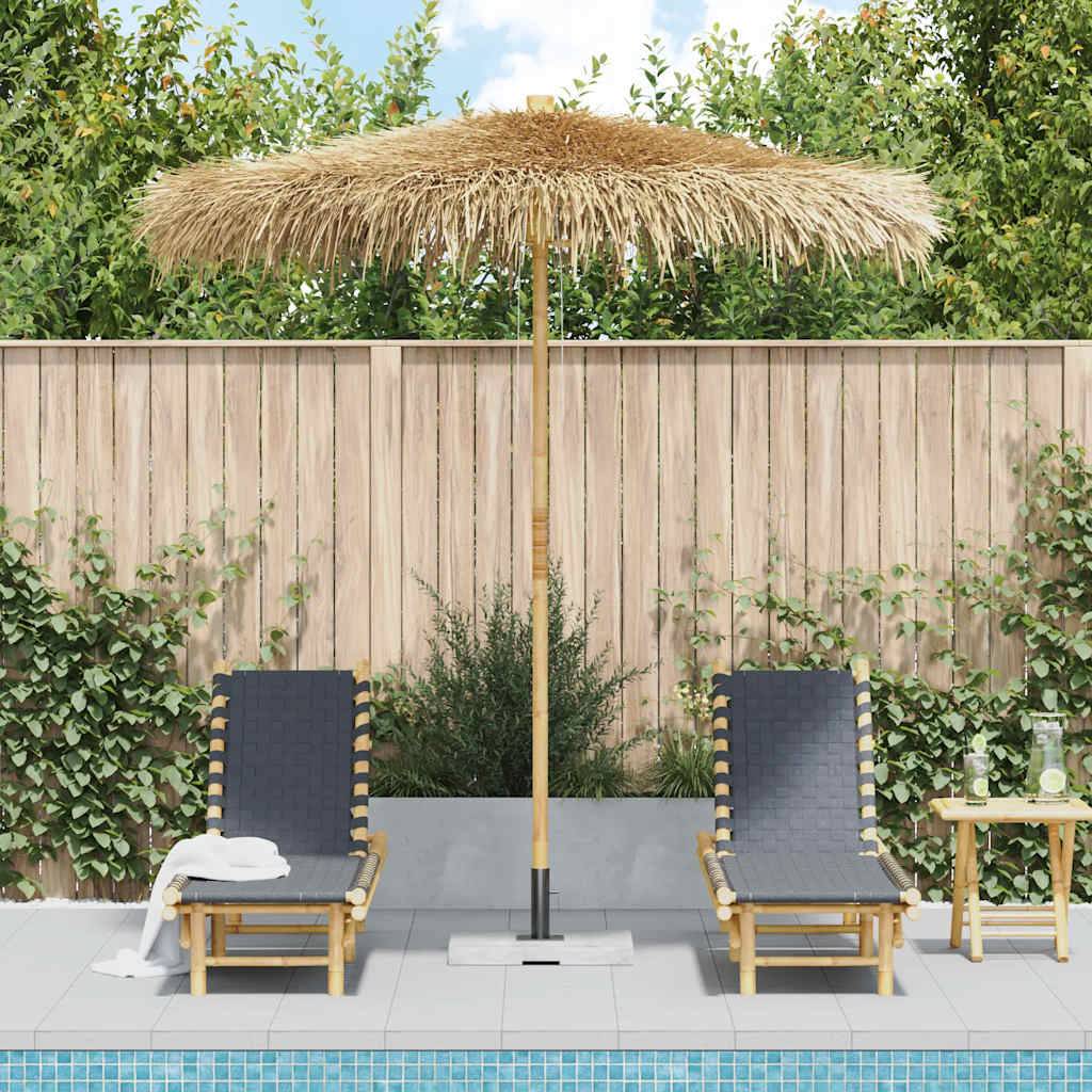 Parasol bambou et feuille de bananier naturel 240 x 240 x 260 cm - PANGIVO - Image 3