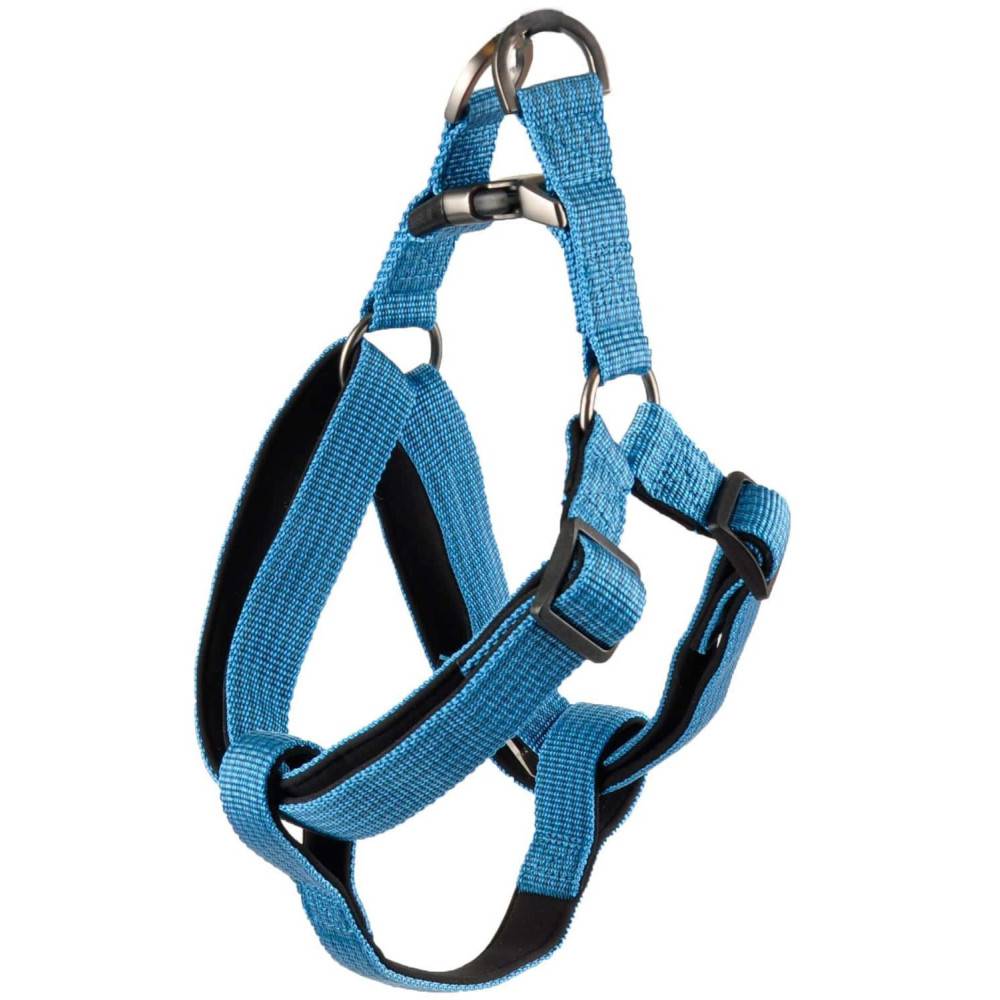 Flamingo - Harnais Jannu bleu taille XL 60-90 cm 25 mm pour chien - Image 1
