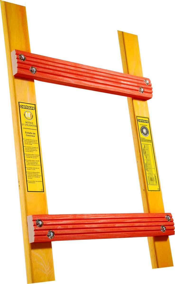 Echelle de toit bois - Ecartement 33 cm - Lg 5m00 - Image 2