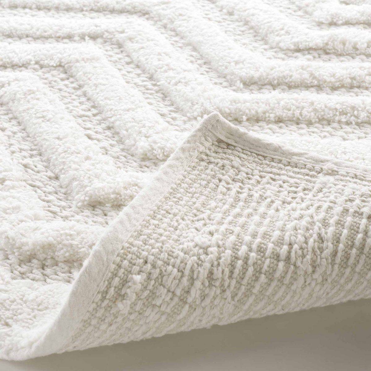 Tapis de Bain Jacquard "Angelis" 50x80cm Blanc - Image 3
