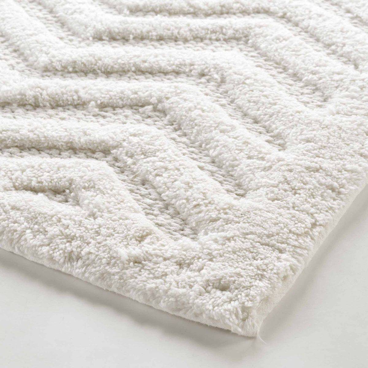 Tapis de Bain Jacquard "Angelis" 50x80cm Blanc - Image 2