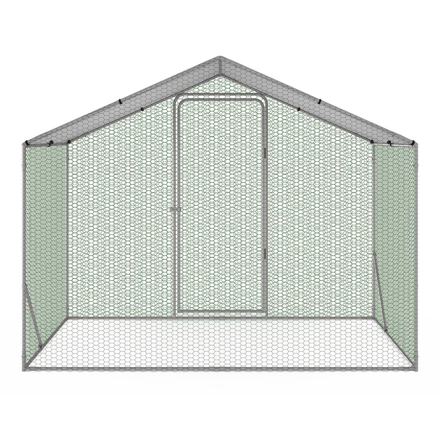 Enclos poulailler 3 m² parc grillagé 2,20x1,4 M acier galvanisé - Image 5