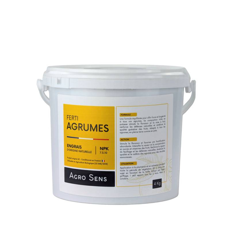 Ferti Agrumes - Engrais pour agrumes, citronniers, orangers - Seau 4 kg - Image 1