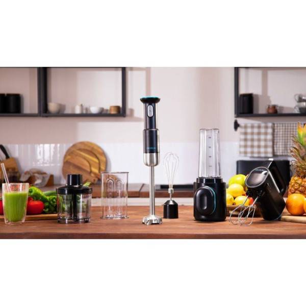 Mixeur Electrique Pack  plongeant, blender portatif et batteur sans fil - CECOTEC - BlendGo Pack - 6 niveaux de vitesse - Noir - Image 6