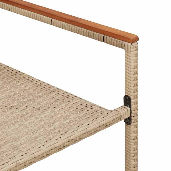 Vidaxl - Chaises empilables de jardin 2 pcs Crème et marron vidaXL 42006827 - Image 10