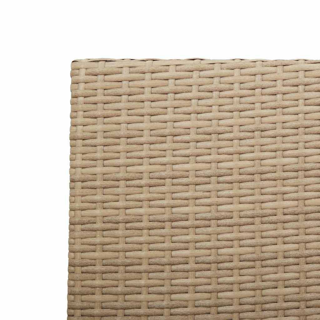 Vidaxl - Chaises empilables de jardin 2 pcs Crème et marron vidaXL 42006827 - Image 9