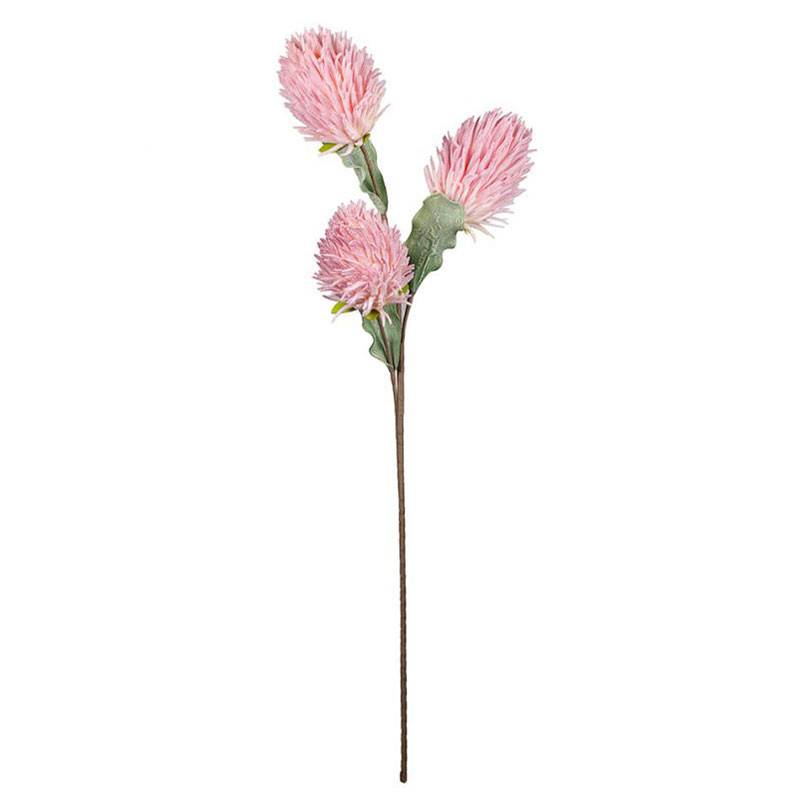 Fleur Artificielle Dofrie Rose Poudré Tige Géante 100cm - Image 2